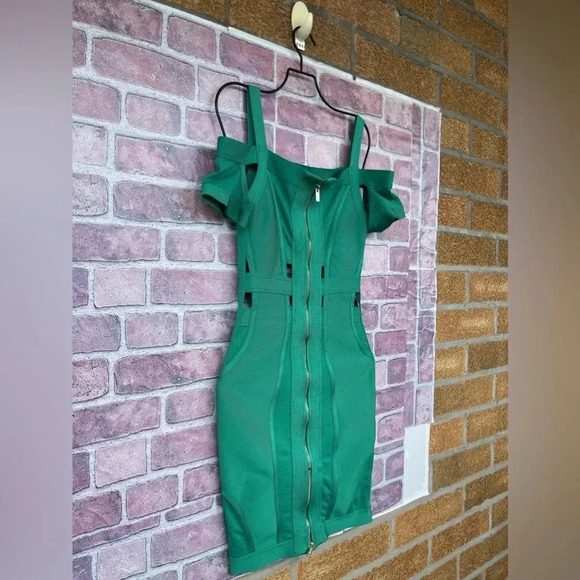 House of CB Caltina Bandage Mesh Bardot Cut out Mini Dress Size Small - Picture 12 of 14